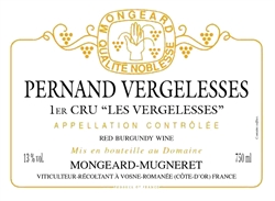2017 Pernand-Vergelesses 1er Cru Rouge, Les Vergelesses, Domaine Mongeard-Mugneret